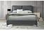 4ft6 Double Grey Faux Leather Pillow Back Padded Bed Frame 2